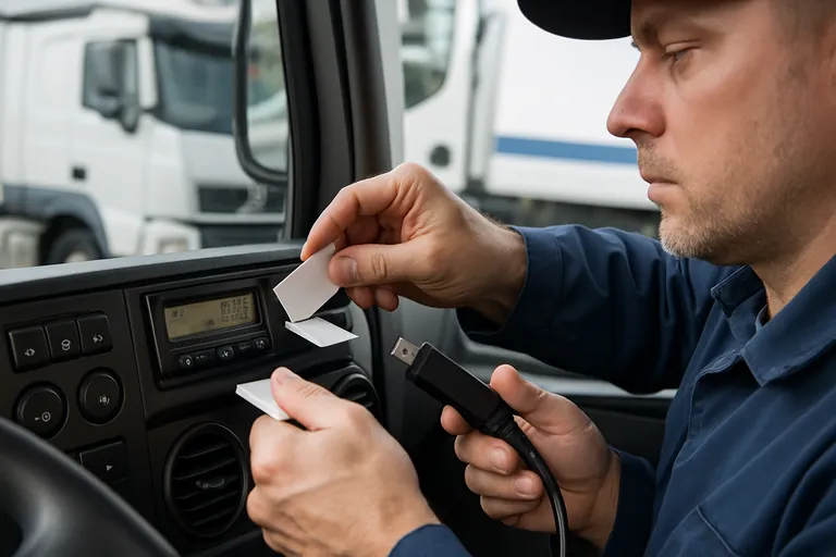 Nog handmatig tachograafdata uitlezen? Nog handmatig tachograafdata uitlezen?